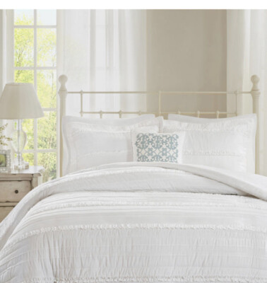 Madison Park Isabella 4-pc. 2-in-1 Duvet & Coverlet Set King/ California King-image