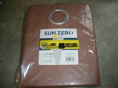 NEW Sun Zero Blackout Grommet One Curtain Panel BROWN 50