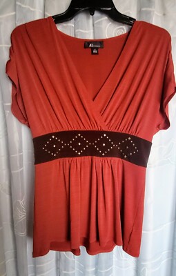 AB Studio Dressy Rusty Top With Black 3