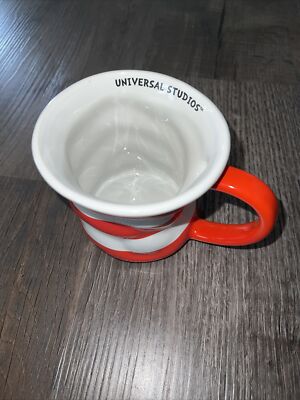 Dr. Seuss Cat In The Hat Universal Studios Coffee Mug Hat Shaped Red/White 16oz-image