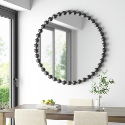 Wall Décor Marlowe Metal Spherical Frame Round Mirror for Living Room - Home ...-image