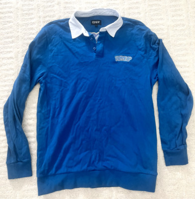 Men’s Rip N Dip Button Up Shirt Long Sleeve Blue Embroidered Rare Size Large 🔥-image