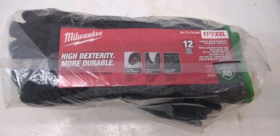 12Pk Milwaukee  11' XXL Cut Level 6 High Dexterity Nitrile Dipped Glovse 7004B-image
