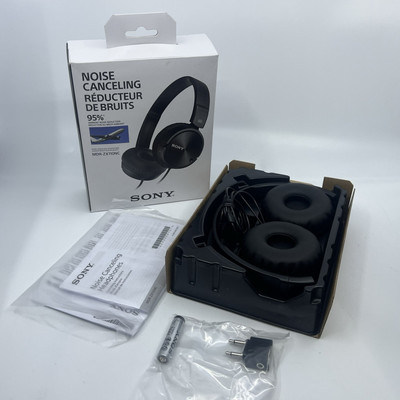 SONY MDR-ZX110NC Noise Cancelling Wired Over the Ear Headphones - Black-image