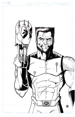 Deadpool And Wolverine 11x17 Original Piece (Pencils And Inks) -image