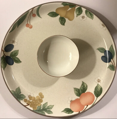 Mikasa Fruit Panorama 14 1/2” Large Round Platter Chip And Dip Crudités-image