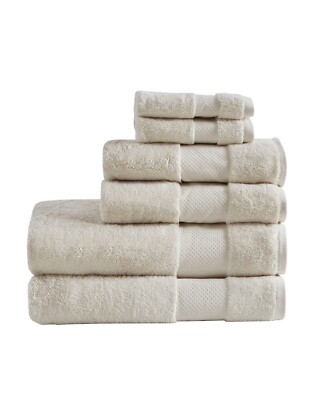 Madison Park Signature Turkish Cotton Solid 6-pc. Solid Bath Towel Set T4101624-image