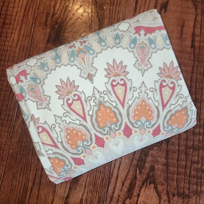 Pottery Barn Valencia Cotton Organic Duvet Cover King 106 x 86 Paisely-image