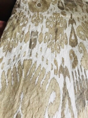 Pottery Barn Vivian Ikat Duvet Cover Beige Neutral Queen No Sham Rare🦩-image