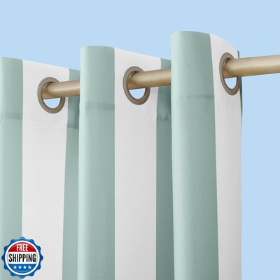 Sun Zero Valencia Cabana Stripe Indoor/Outdoor UV Protectant Energy Efficient-image