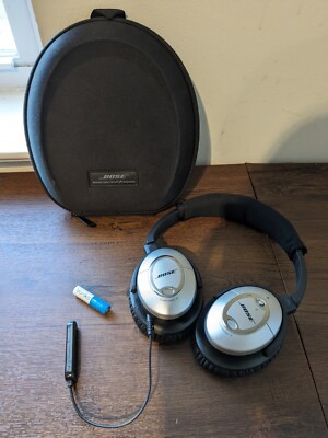 BLUETOOTH + NEW EAR PADS Bose QC15 Over-Ear Noise Cancelling Headphones-image