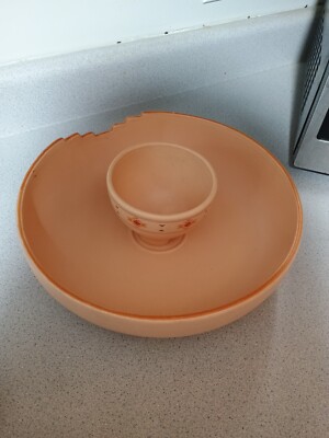 Treasure Craft USA Large Serving Chip Dip Bowl Southwestern Native Influence-image