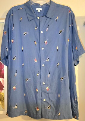 dip Men's Short-Sleeve Button Up Dress Shirt; New With Tags, Size Large-image