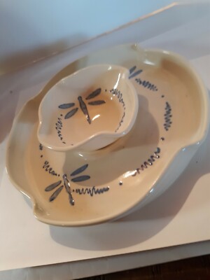 Handcrafted Art Pottery Dragonfly 12