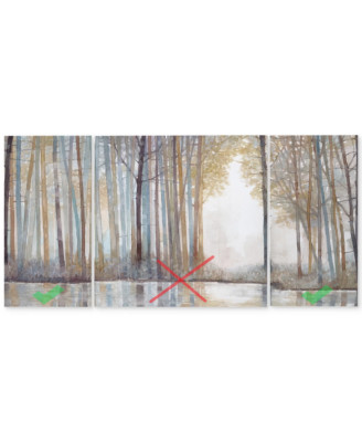 Madison Park Forest Reflections 2 Piece Gel Coated Canvas Print Set-image