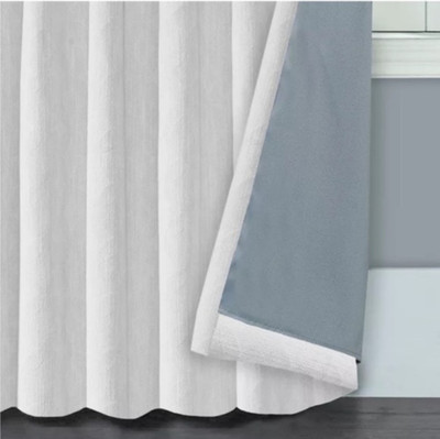 Sun Zero Evelina Faux Silk Thermal 100% Blackout Back Tab (One Panel) 50