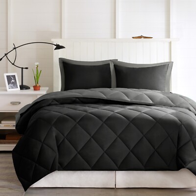 Madison Park Essentials 3M Scotchgard Reversible Down Alternative Comforter Set-image