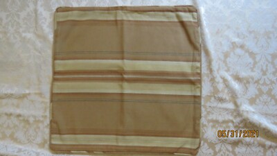 Pottery Barn Brown Striped Pillow Cover 20