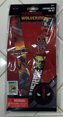 SDCC 2024 Exclusive! Monogram Deadpool Wolverine Lanyard & Pin Set! In-hand!-image
