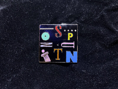 Vintage ACME Studio 1980s “Spuntino” Enamel Brooch Lapel Pin By ROD DYER-image