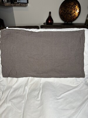 Pottery Barn Belgian Flax Linen Double Flange 1 King Sham Café Noir-image