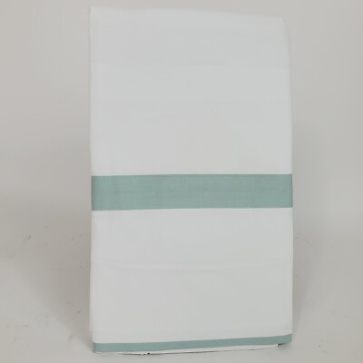 Pottery Barn Morgan Banded 400-Thread-Count Organic Percale Euro Sham Sea Glass -image