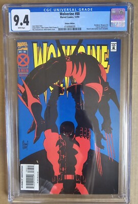Wolverine #88 CGC 9.4 Deluxe Ed. Newsstand Insert Included Deadpool Appearance-image