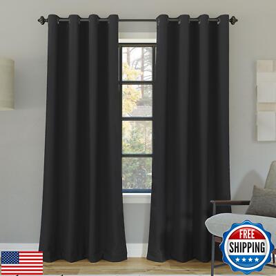 Sun Zero Nordic 2-Pack Theater Grade Noise Reducing Extreme 100% Blackout Gro-image