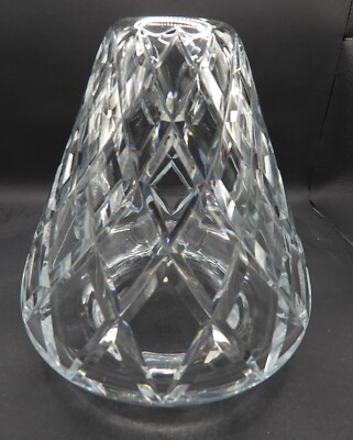 Cut Crystal Waterford ? Comeragh Table Lamp Bell Shaped Replacement Shade-image
