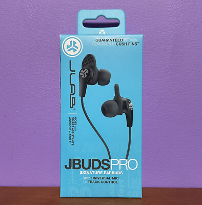 JLAB JBuds Pro Signature Earbuds Titanium 10mm Drivers Music Control - WIRED-image
