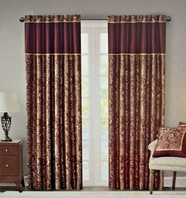 Madison Park Aubrey Jacquard Curtain Panel Pair 50