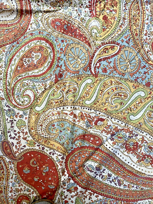 POTTERY BARN Harper Paisley Full/Queen DUVET COVER & STANDARD SHAM Set RET-image