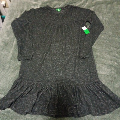 Dip Women's Dress Size XLarge (16/18) Black Heather  Long Sleeve Pullover -image