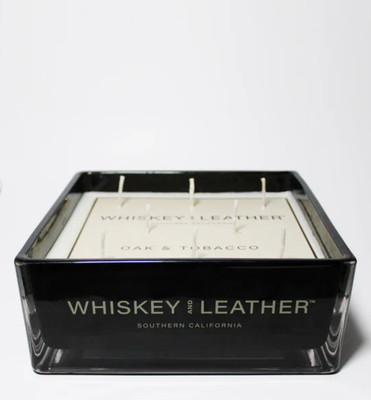 Oak & Tobacco Scent Candle 54oz,Whiskey & Leather S. California By Sand + Fog-image