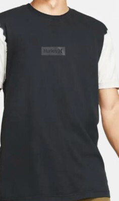 Hurley One and Only Small Box Dip Dye Tee (L) Black BV1906-image
