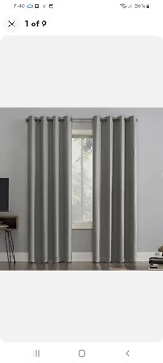 Sun Zero Oslo Theater Grade Extreme 100% Blackout Grommet Curtain Panel, 52