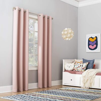 Sun Zero Riley Kids Bedroom Blackout Grommet Curtain Panel, 40