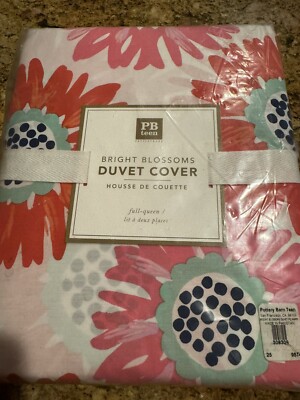 PBTeen Bright Blossoms Duvet Cover full/queen-image