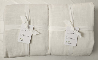 Pottery Barn 3in1 Pole Top Custom Emery 2-Curtain Blackout Lining 54