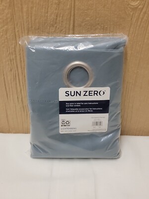 Sun Zero Hayden Energy Saving Blackout Grommet Curtain Panel Min Green 40x95