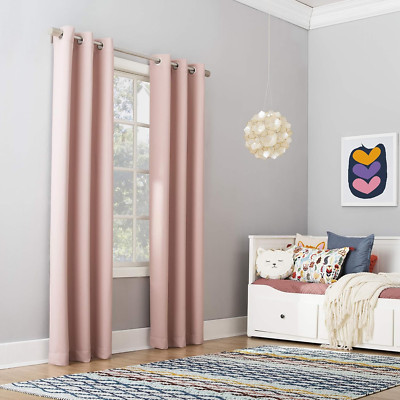 Sun Zero Riley Kids Bedroom Blackout Grommet Curtain Panel, 40