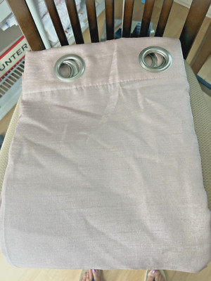 Madison Park Solid Piece  Grommet Top Curtain Panel 50x84 emilia blush-image