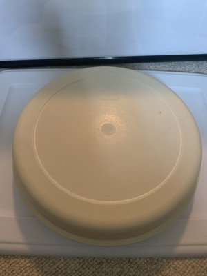 Tupperware Divided Veggie Snack Fruit Serving Tray Almond Dip Bowl with Lid-image