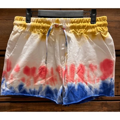 BEACH RIOT Cut Off short In Primary Dip Dye Women's Sz L NWT-image