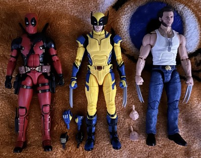 Marvel Legends Deadpool And Wolverine Lot Complete + Legacy Logan-image