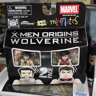 2009 Marvel MiniMates X-Men Origins Wolverine Special Ops & Deadpool 2” Figures-image