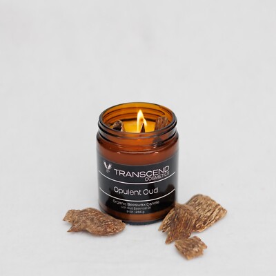 Opulent Oud Organic Beeswax Candle-image