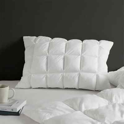 Madison Park Stay Puffed Overfilled Microfiber  One  King Pillow Protector White-image