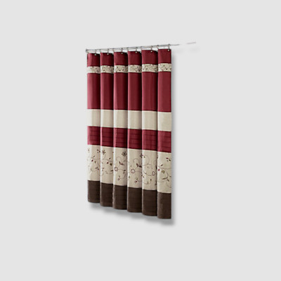 Madison Park Serene Red Shower Curtain 72