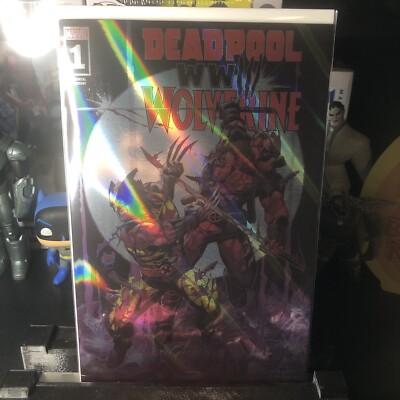 Deadpool & Wolverine: WWIII #1 Whatnot Year In Marvel ‘24 - PRISM Foil - LTD 175-image